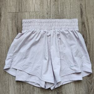 Nike Women's Pale Pink Training Shorts With Spandex